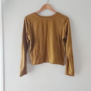 Anthropologie olive green top